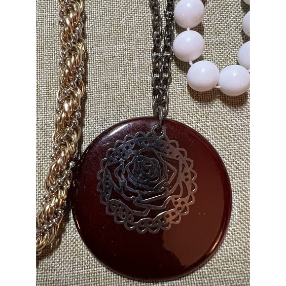 Costume Jewelry Lot 12 Necklaces Vintage - Picture 4 of 13